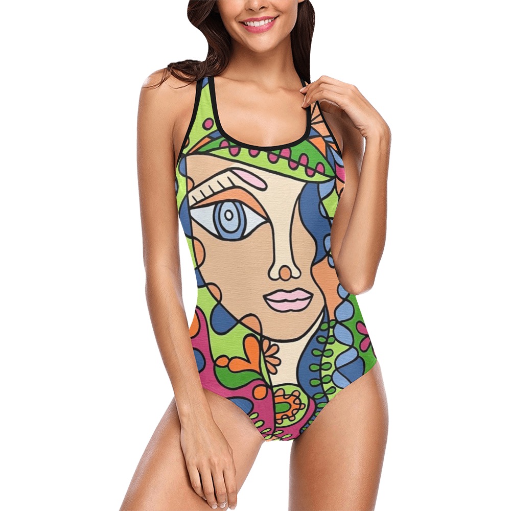 Dreamy Vest One Piece Swimsuit (Model S04)