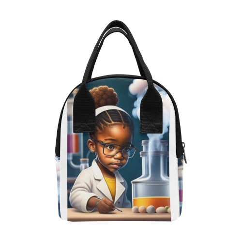 Girl Scientist Lunch Bag Zipper Lunch Bag (Model 1689)