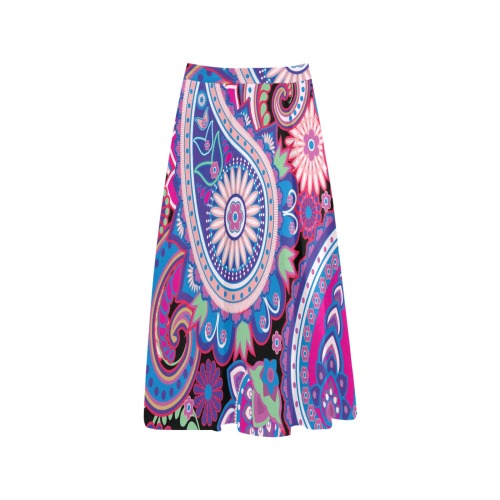 rzza Mnemosyne Women's Crepe Skirt (Model D16)