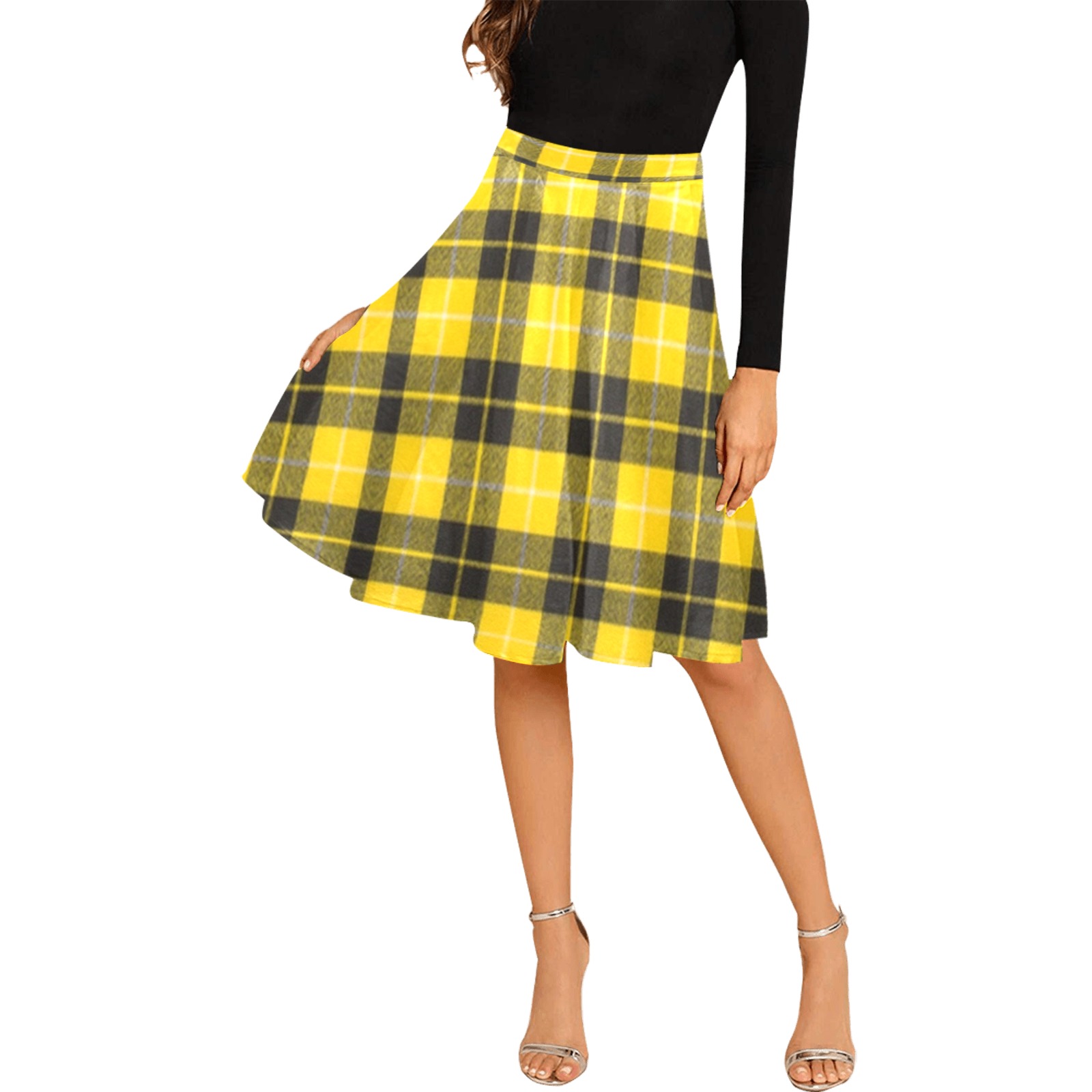 Barclay Dress Modern Melete Pleated Midi Skirt (Model D15)