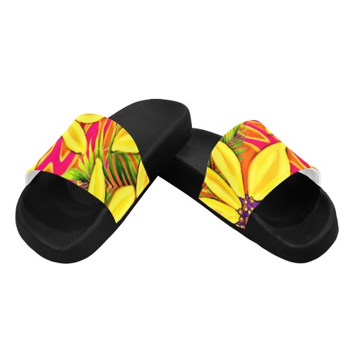 Passionflower Tropical Fun Women's Slide Sandals (Model 057)