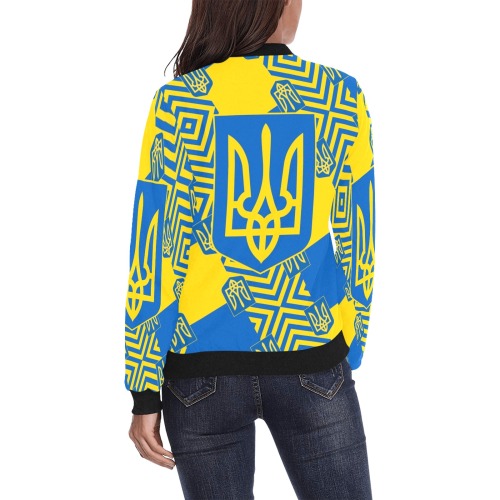 UKRAINE 2 All Over Print Bomber Jacket for Women (Model H36)