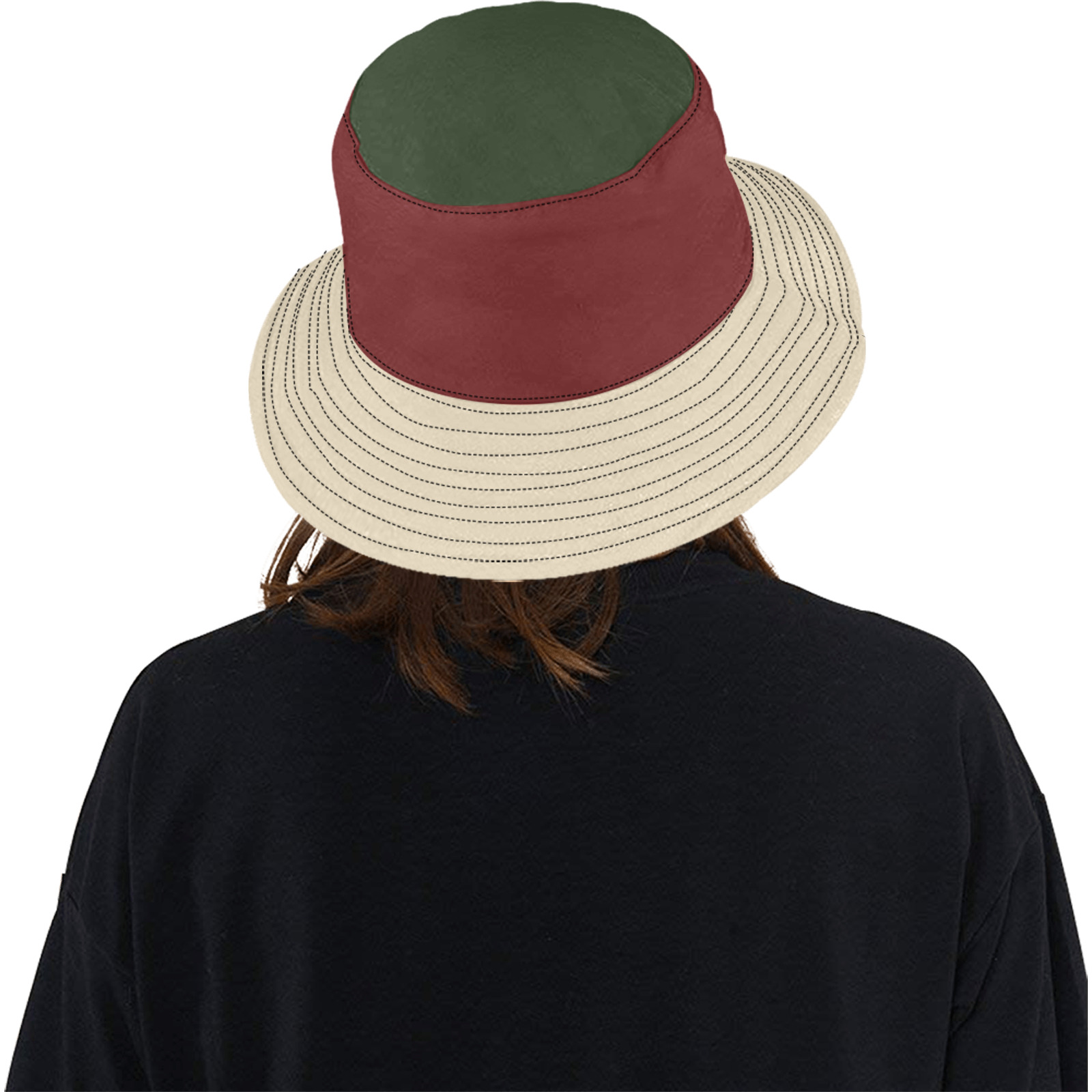 Color Block Unisex Summer Bucket Hat