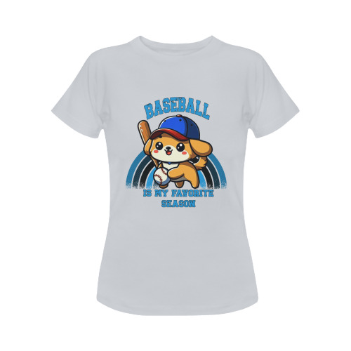 Baseball Is My Favorite Season Women's Classic T-Shirt (Model T17）