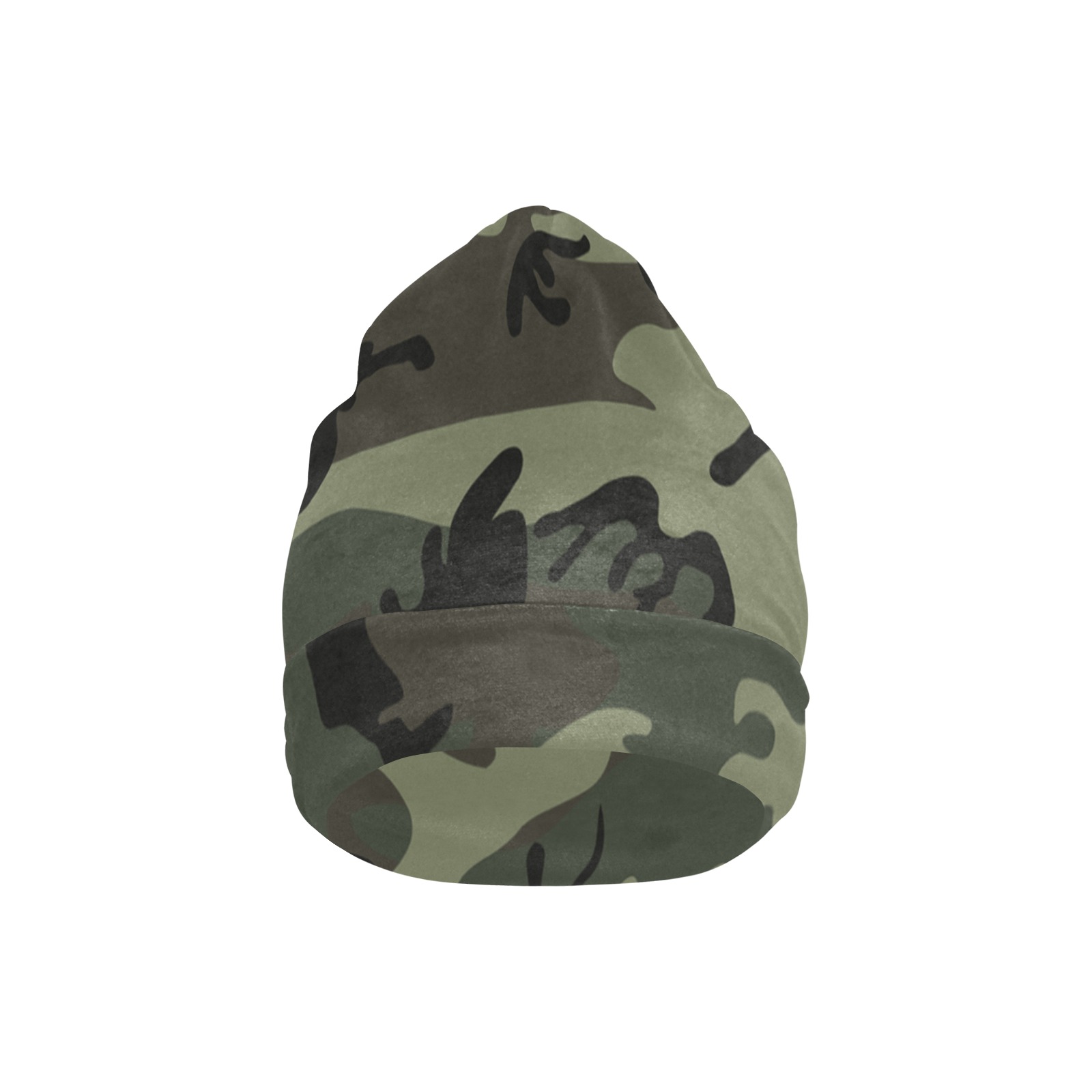 Camo Green All Over Print Beanie for Kids