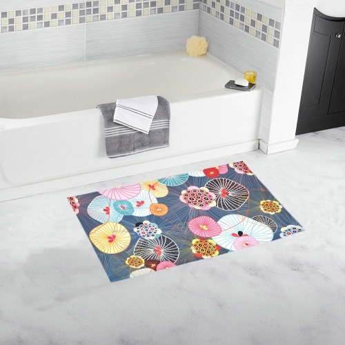 beautiful colorful abstract pattern bathmat Bath Rug 16''x 28''