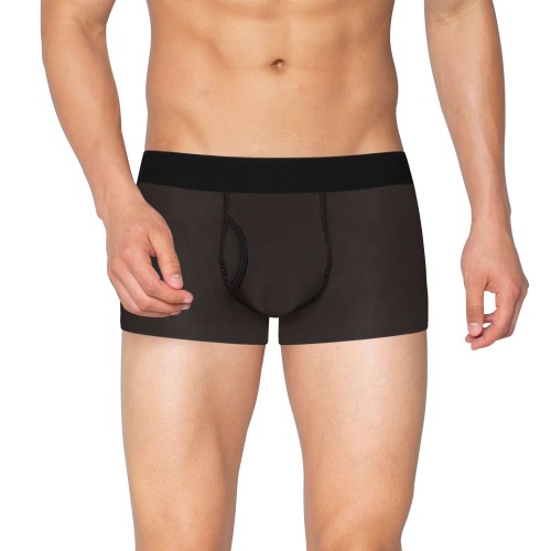 color licorice Men's Boxer Briefs with Fly (Model L49)