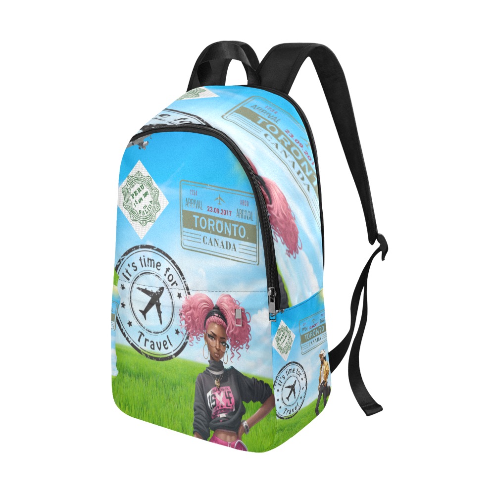 TRAVEL TIME BACKPACK Fabric Backpack for Adult (Model 1659)