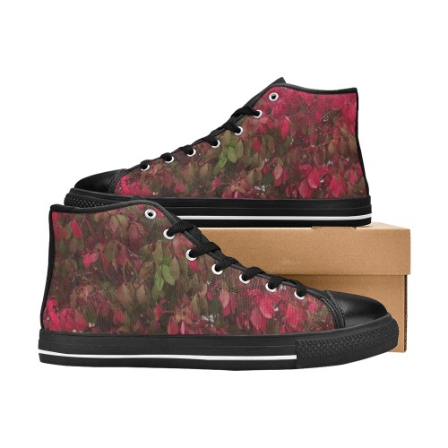 Changing Seasons Collection Women's Classic High Top Canvas Shoes (Model 017)