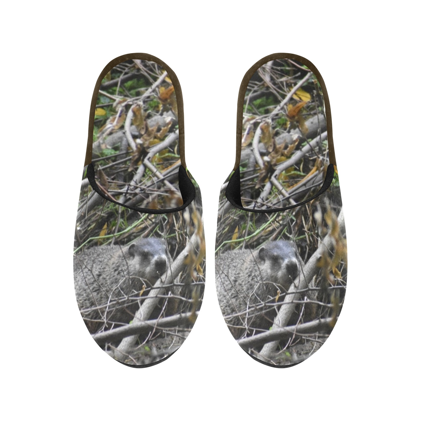 A Busy Beaver Men's Cotton Slippers (Model 0601)