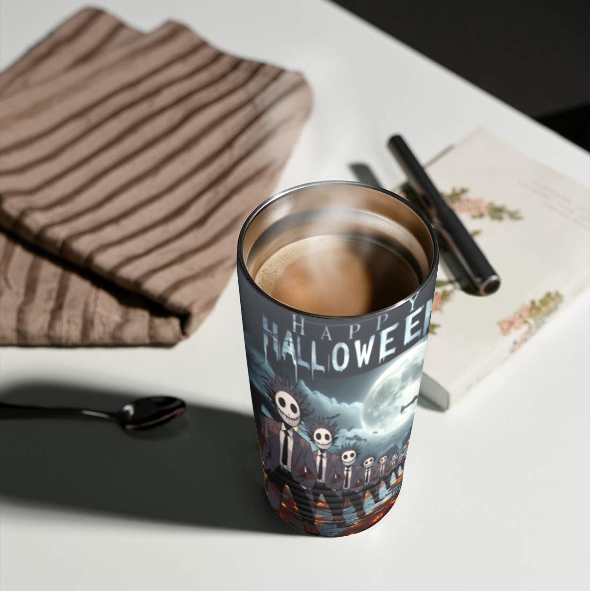 Happy Hello Ween 20oz Insulated Stainless Steel Mobile Tumbler