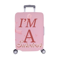 Breast Cancer Awareness Medium Suitcase Cover Luggage Cover/Medium 22"-25"