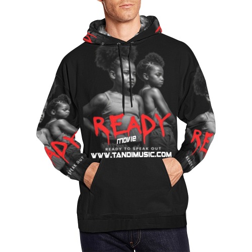 READY Men Color Blast Hoodie All Over Print Hoodie for Men (USA Size) (Model H13)