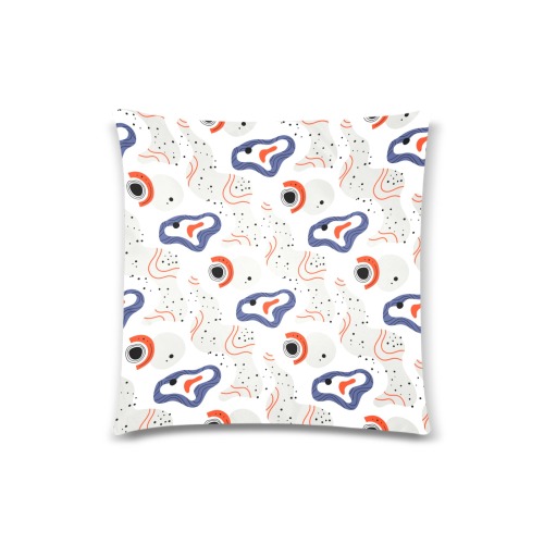 Elegant Abstract Mid Century Pattern Custom Zippered Pillow Case 18"x18" (one side)