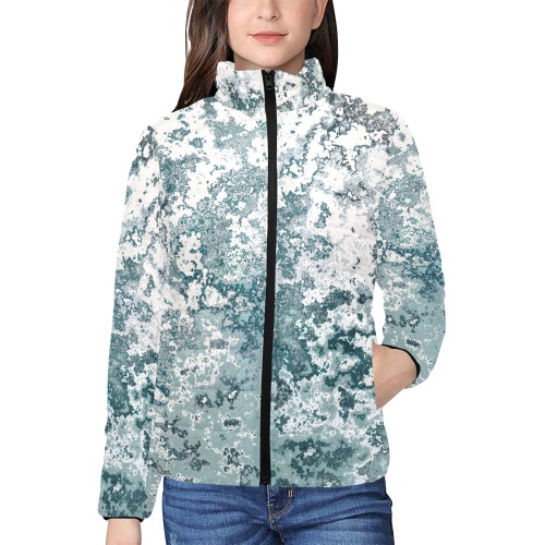 Padded jacket #3 Women's Stand Collar Padded Jacket (Model H41)