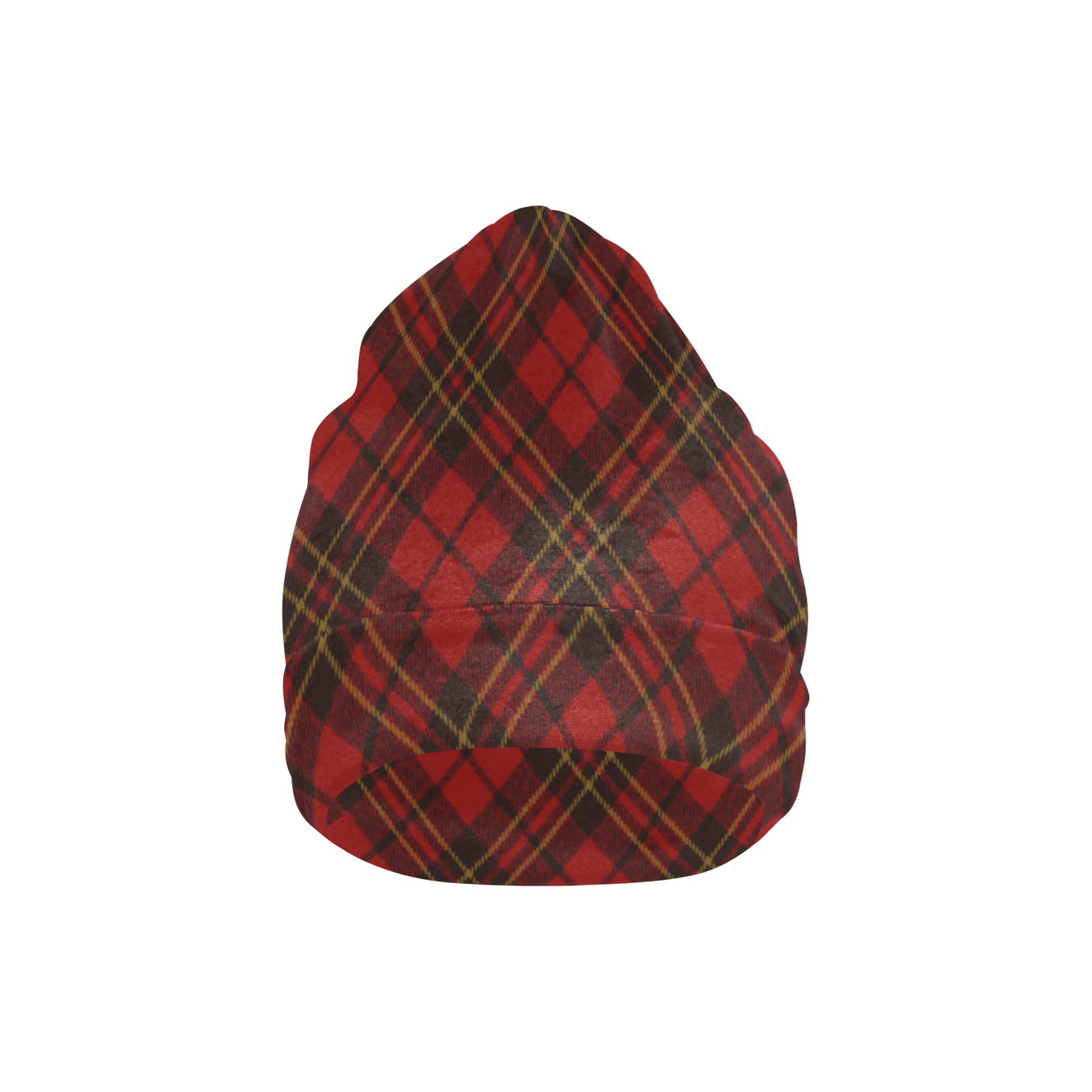 Red tartan plaid winter Christmas pattern holidays All Over Print Beanie for Kids