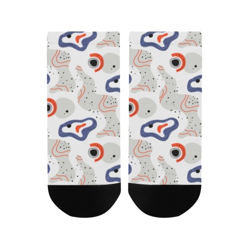 Elegant Abstract Mid Century Pattern Men's Ankle Socks