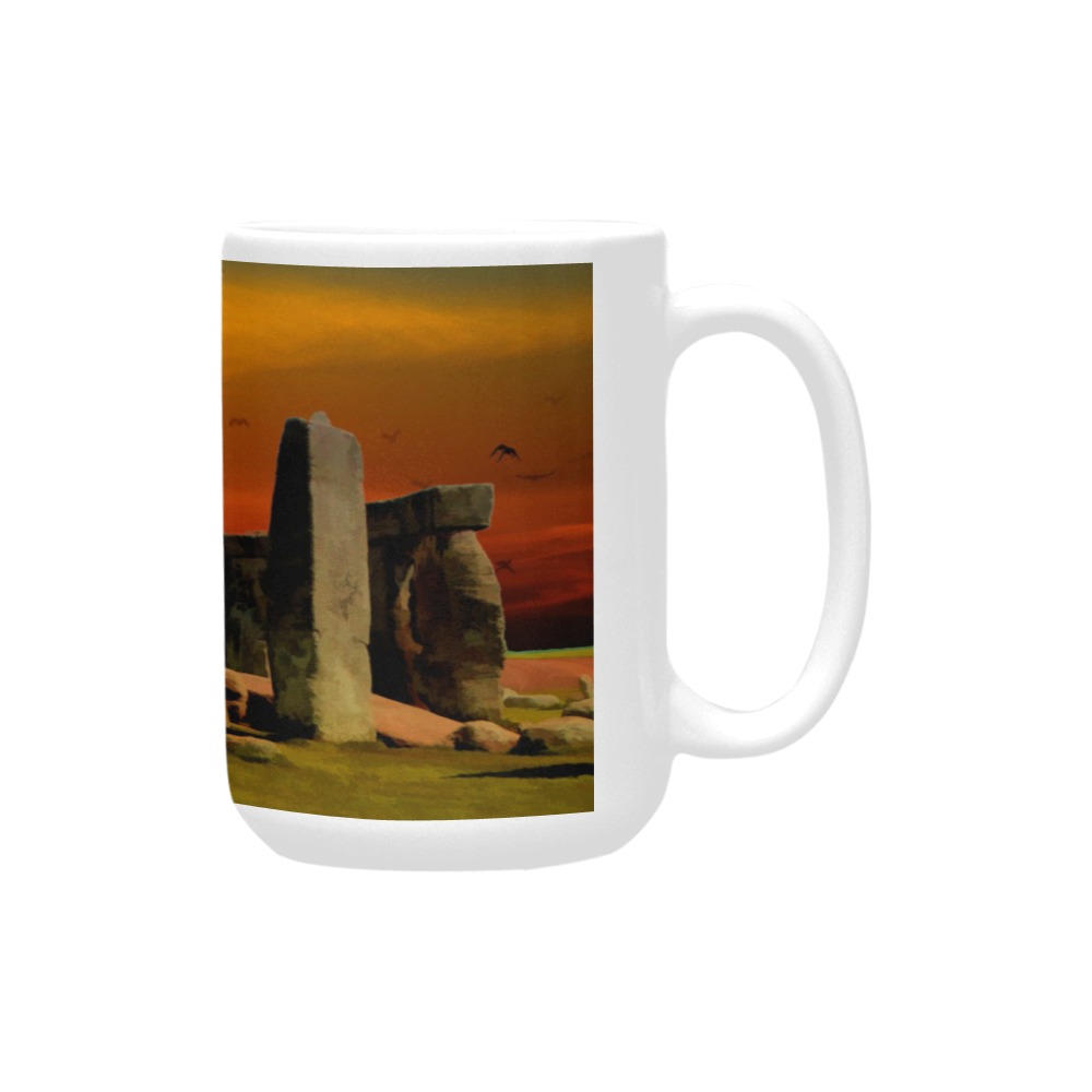 Stonehenge Sunset Custom Ceramic Mug (15OZ)