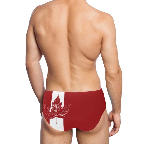 Canada Swim Shorts Men's Swimming Briefs (Model L59)
