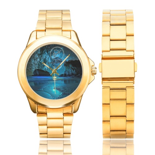 Moon with Sagittarius Custom Gilt Watch(Model 101)