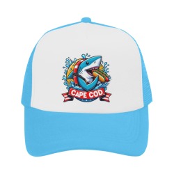 CAPE COD-GREAT WHITE EATING HOT DOG Trucker Hat
