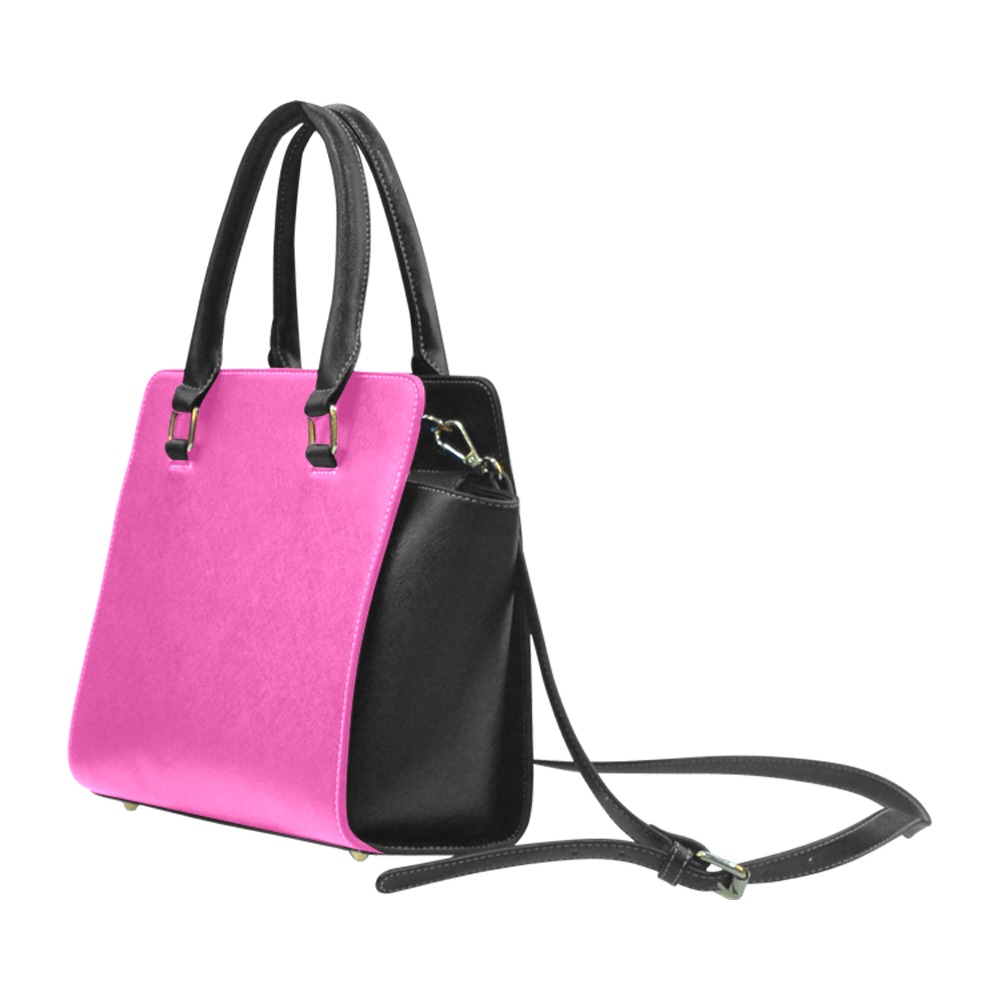 "My Black is Beautiful" Rivet Shoulder Handbag Rivet Shoulder Handbag (Model 1645)