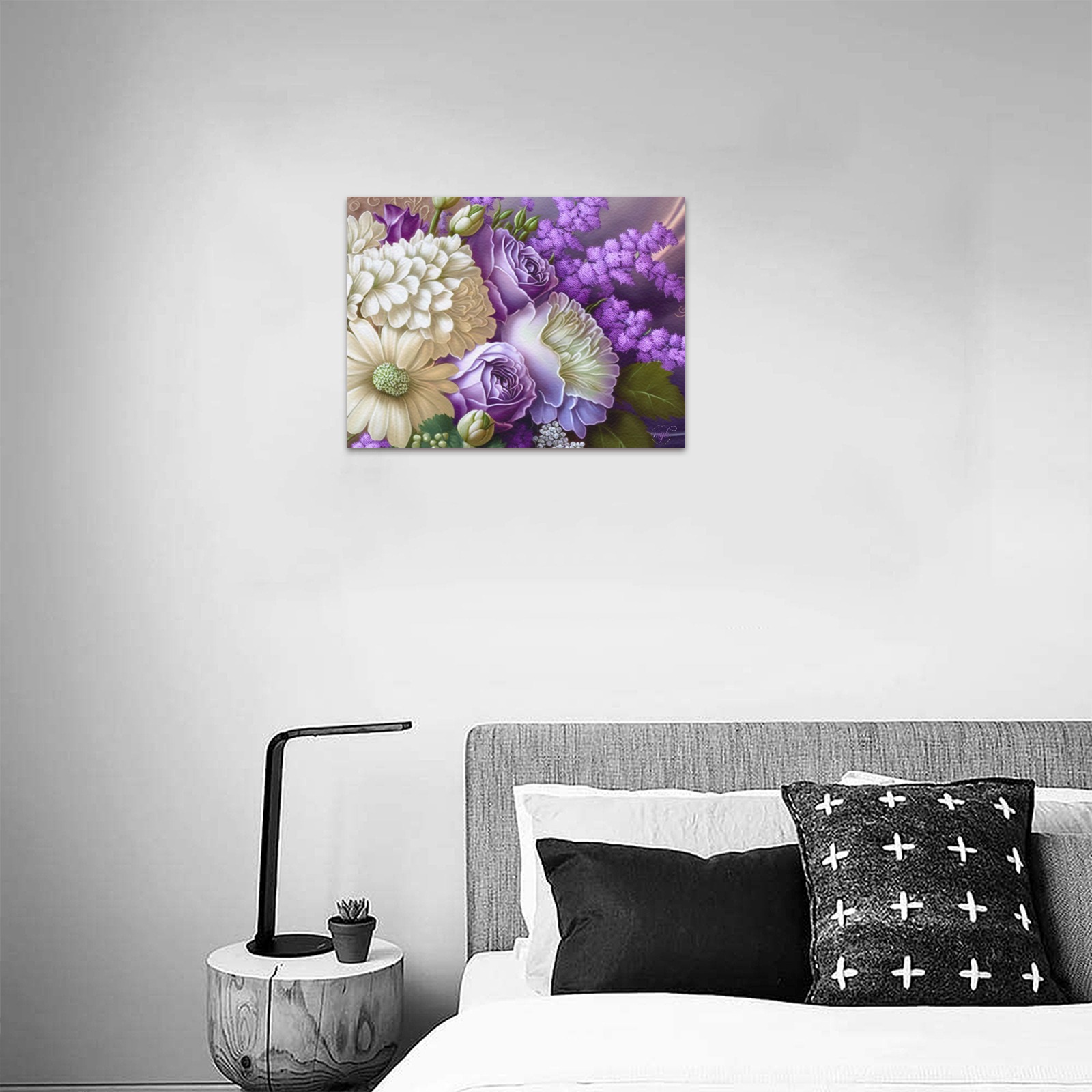 April Showers bring May Flowers Upgraded Canvas Print 16"x12"