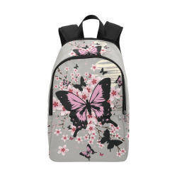 Cherry Blossom Butterflies Fabric Backpack for Adult (Model 1659)