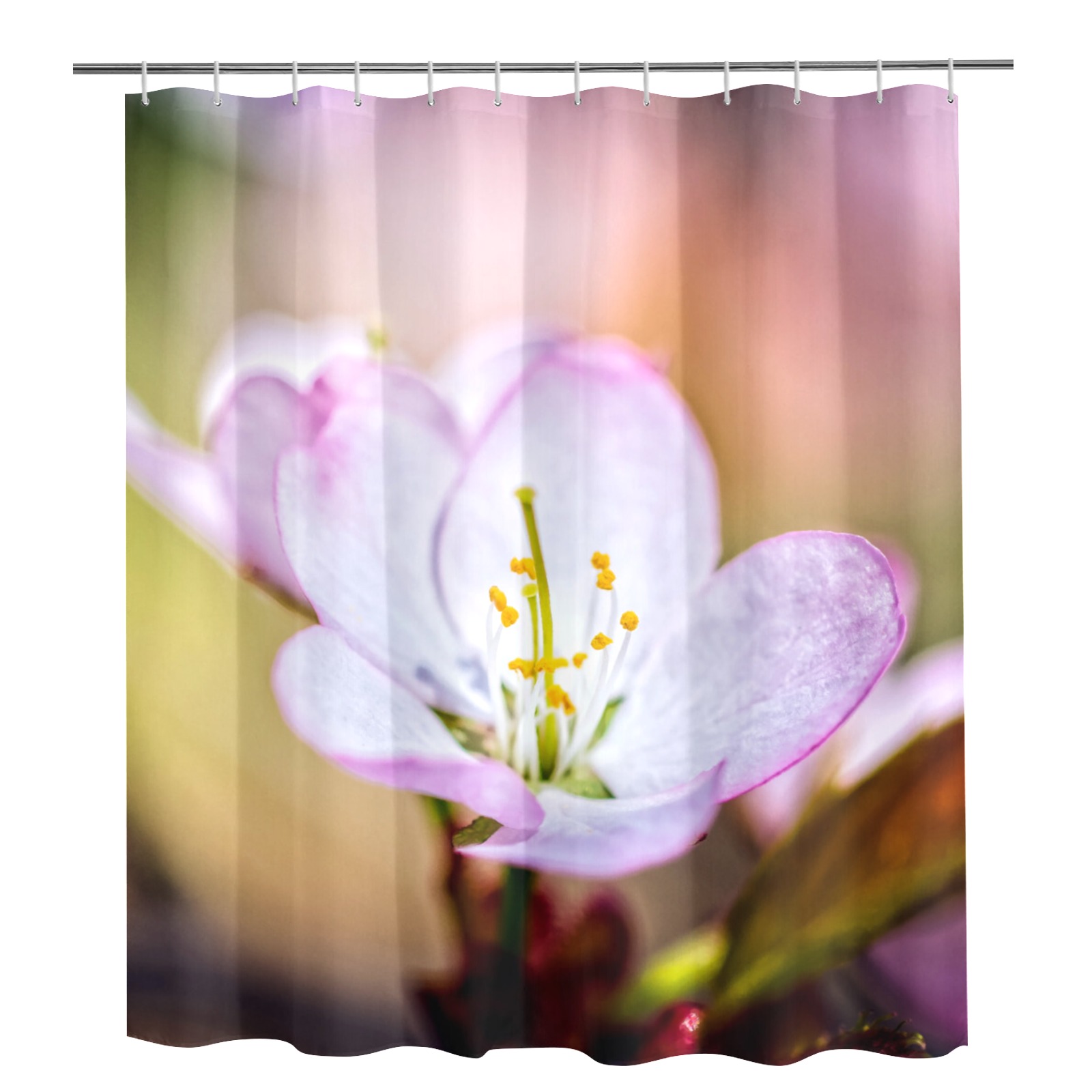 Splendid sakura Japanese cherry blossom flower. Shower Curtain 72"x84"