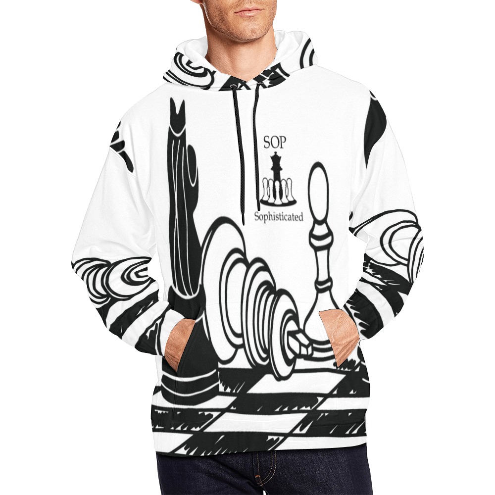 SOP/SOPHISTICATED QUEEN All Over Print Hoodie for Men (USA Size) (Model H13)