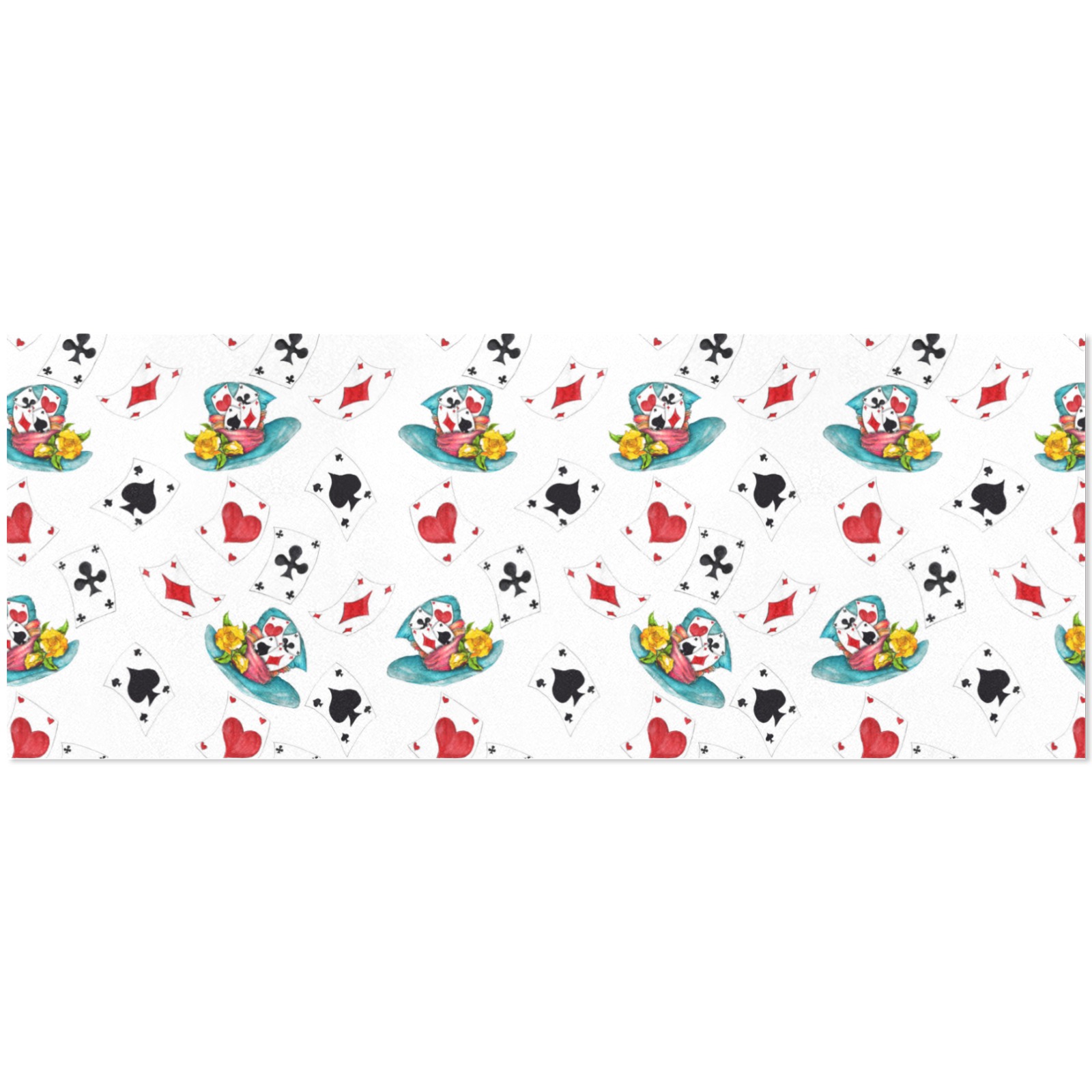 Mad Hatter Pattern Gift Wrapping Paper 58"x 23" (2 Rolls)