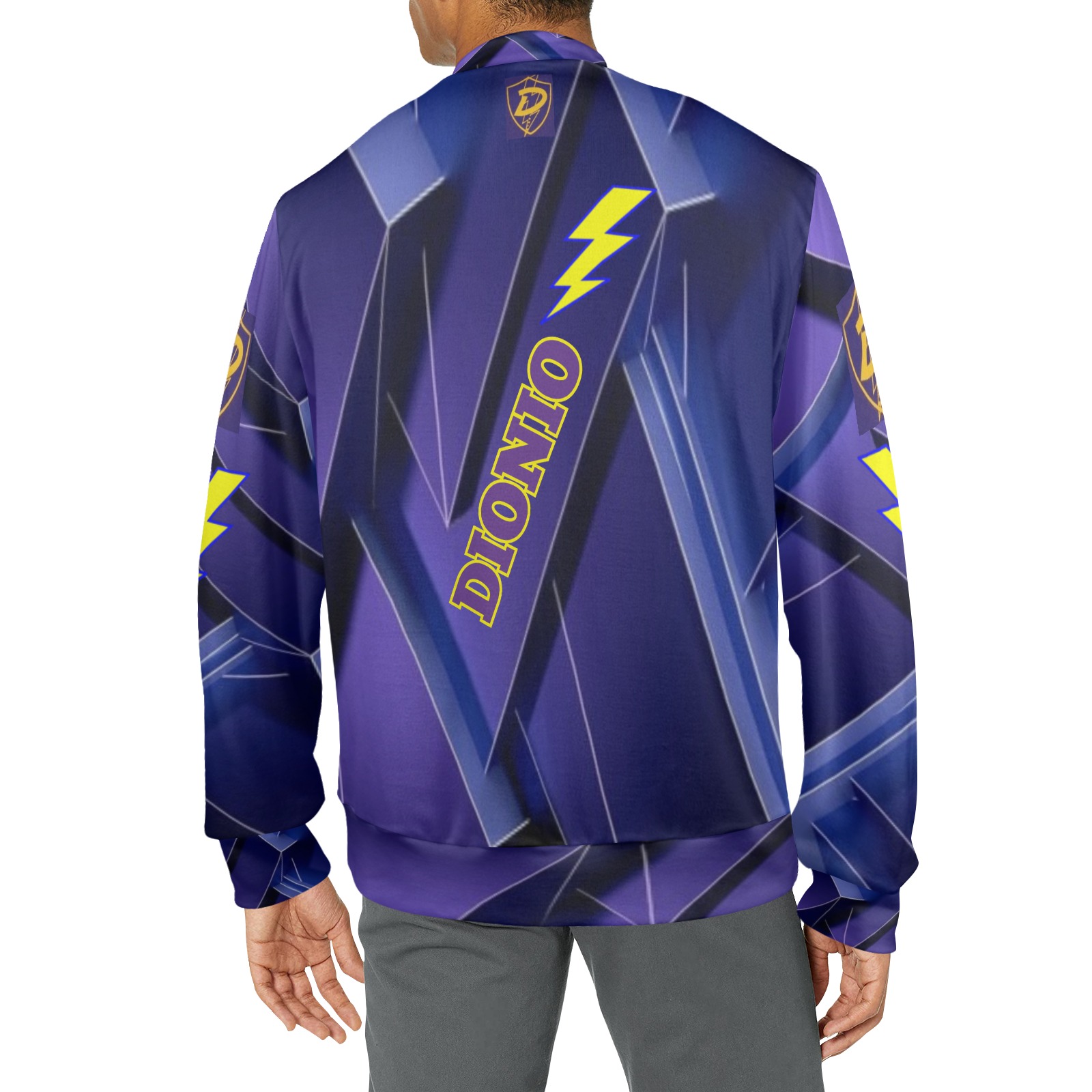 DIONIO - GALVADON 2 Sweatshirt (Purple) Men's All Over Print Mock Neck Sweatshirt (Model H43)
