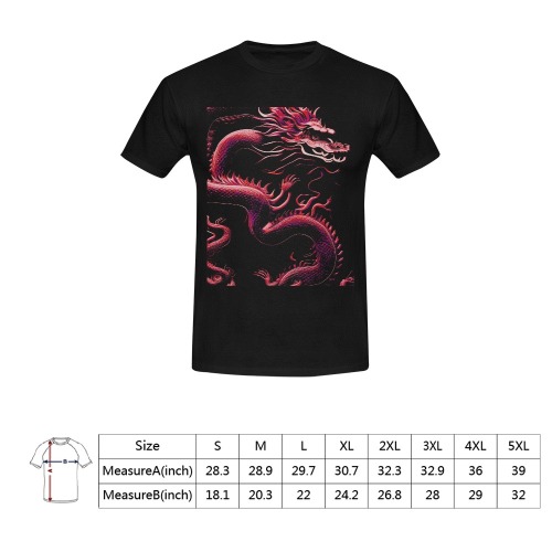 The Dragon Red Men's T-Shirt in USA Size (Front Printing Only)