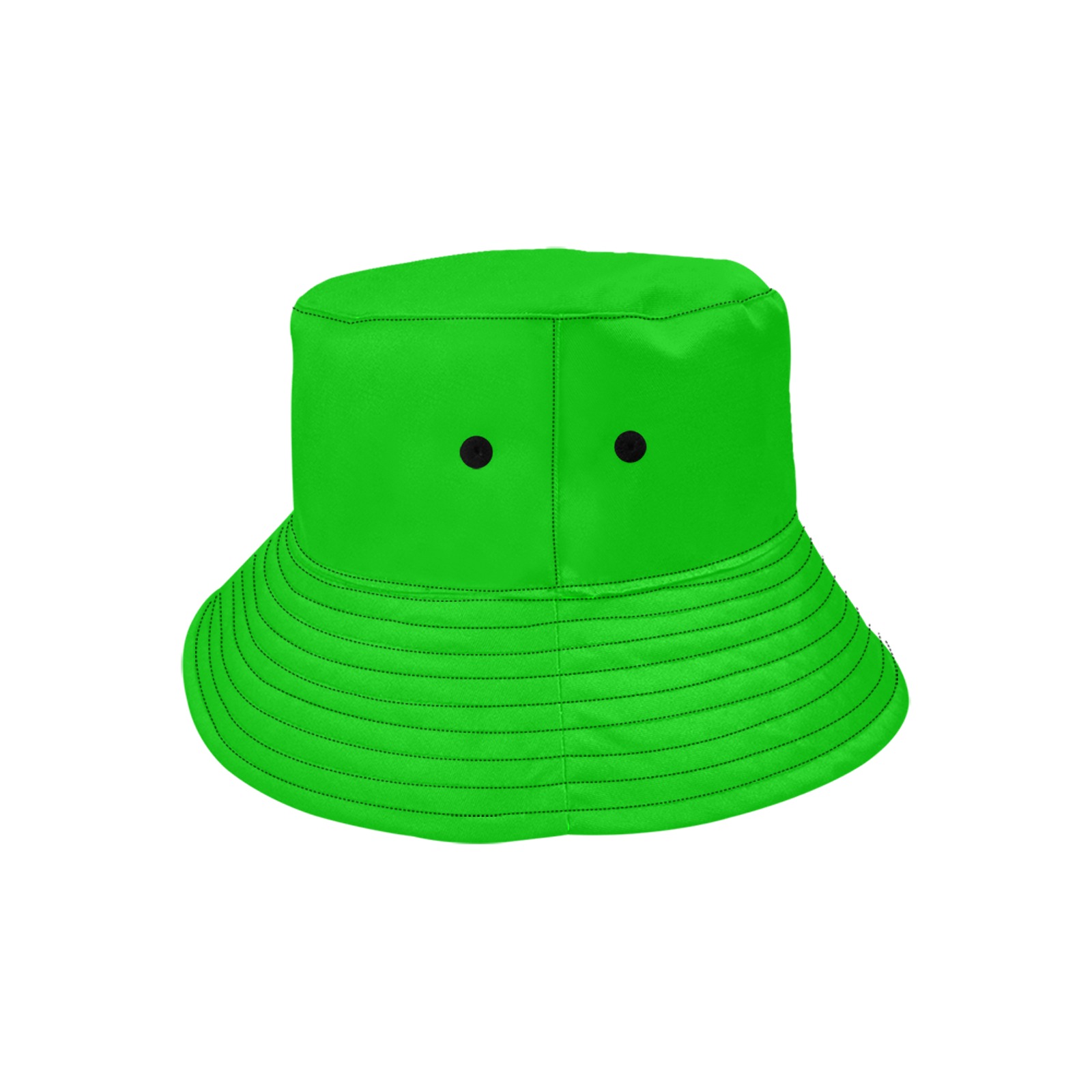 Merry Christmas Green Solid Color Unisex Summer Bucket Hat