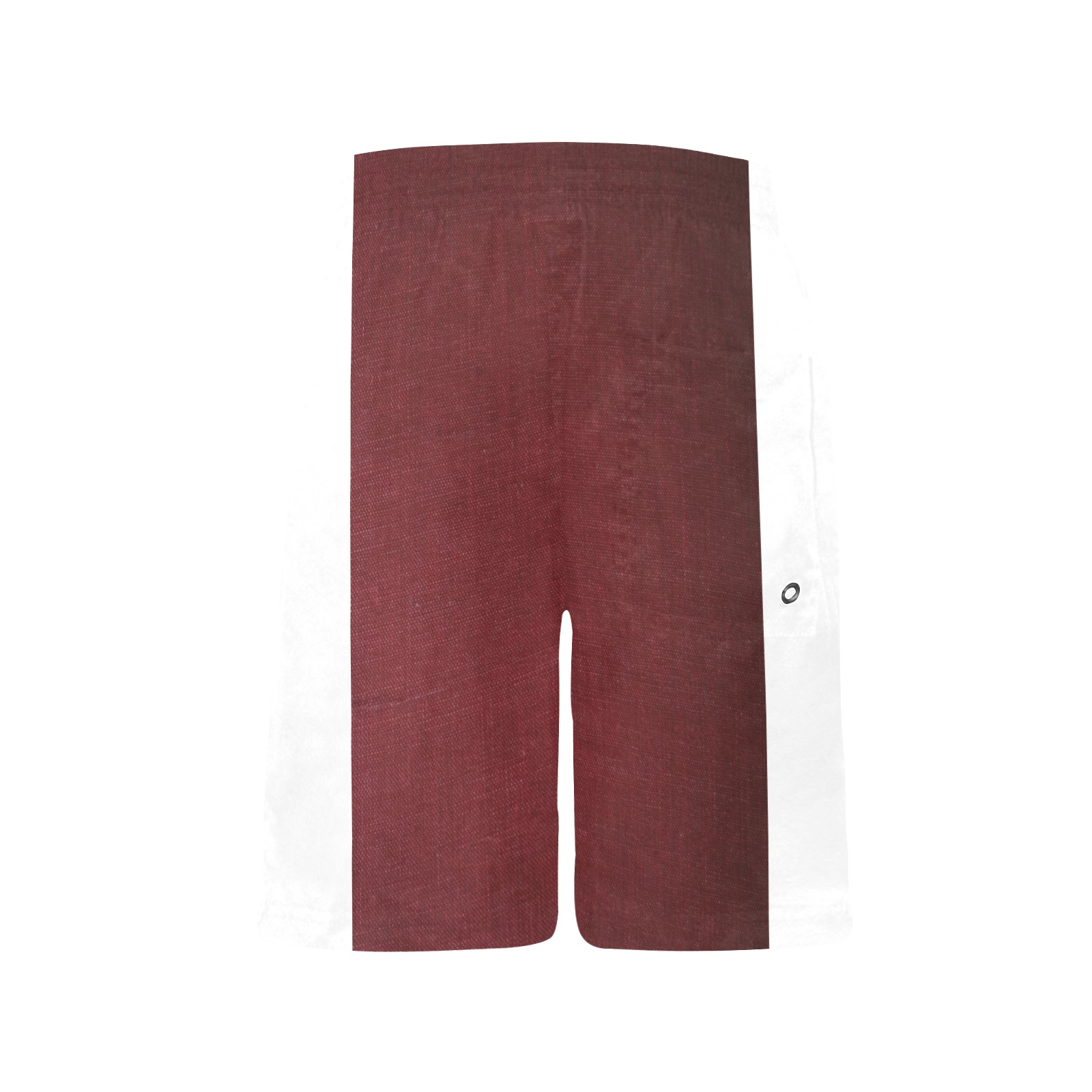 Maroon and white Boys' Casual Beach Shorts (Model L52)