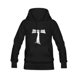 Franciscan Tau Cross Pax Et Bonum Silver Metallic Men's Classic Hoodie (Remake) (Model H10)