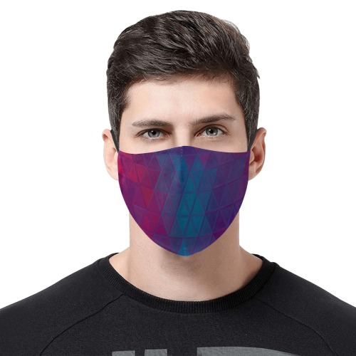 mosaic 36 3D Mouth Mask with Drawstring (Pack of 100) (Model M04)
