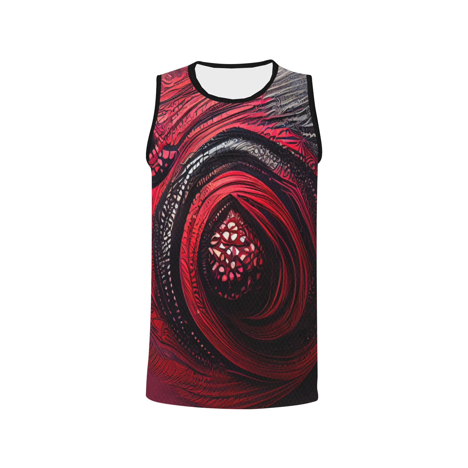 red shield All Over Print Basketball Jersey