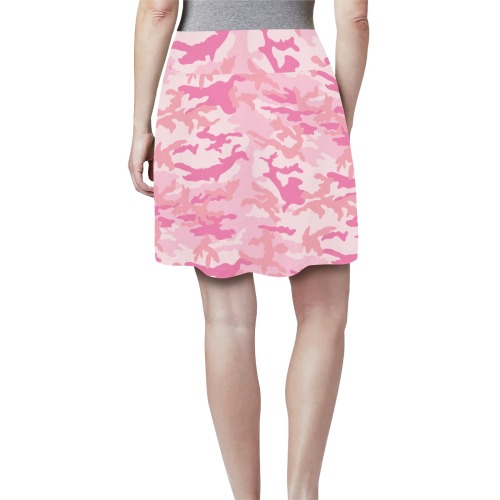 girlie-pink-ERDL Women's Athletic Skirt (Model D64)