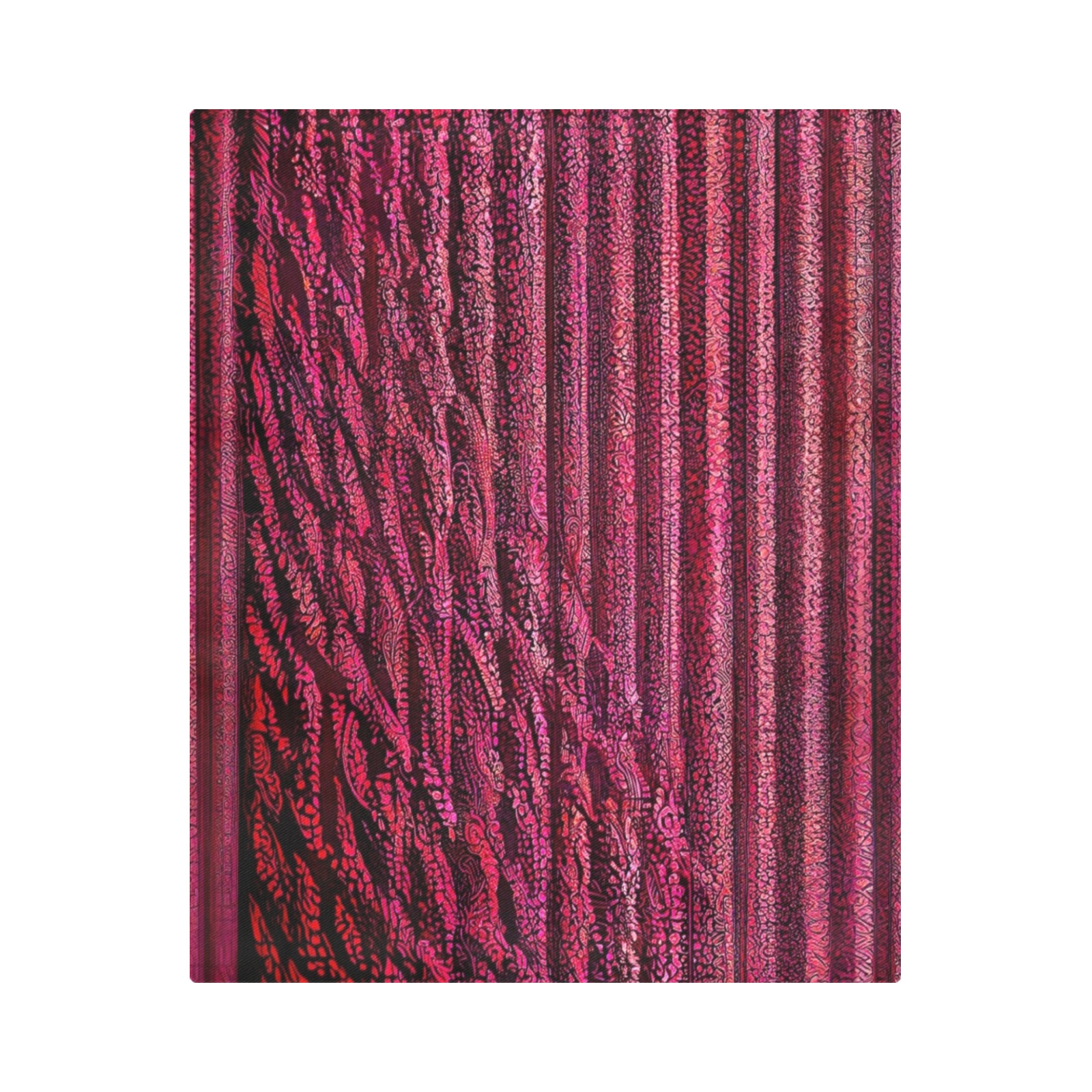 burgundy striped Duvet Cover 86"x70" ( All-over-print)
