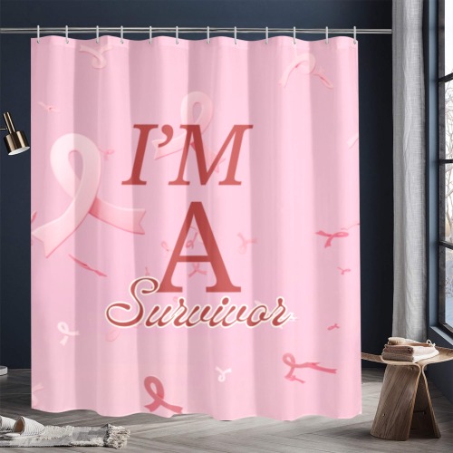 Breast Cancer Awareness 72x84 Shower Curtain Shower Curtain 72"x84"