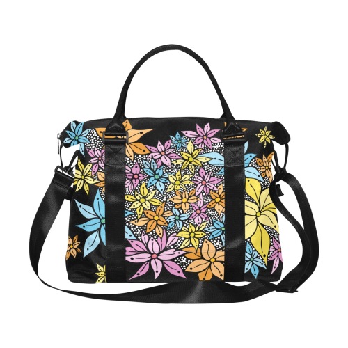 Petals in the Wind graphic overlay Large Capacity Duffle Bag (Model 1715)