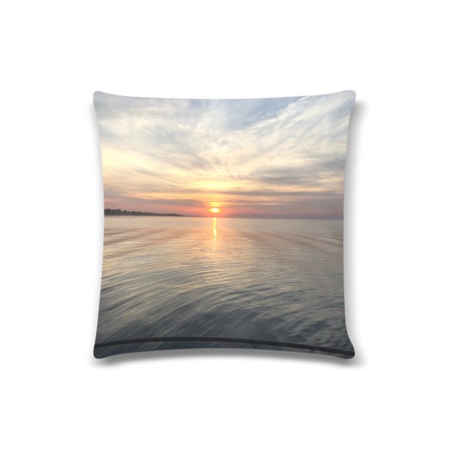 Early Sunset Collection Custom Zippered Pillow Case 16"x16"(Twin Sides)