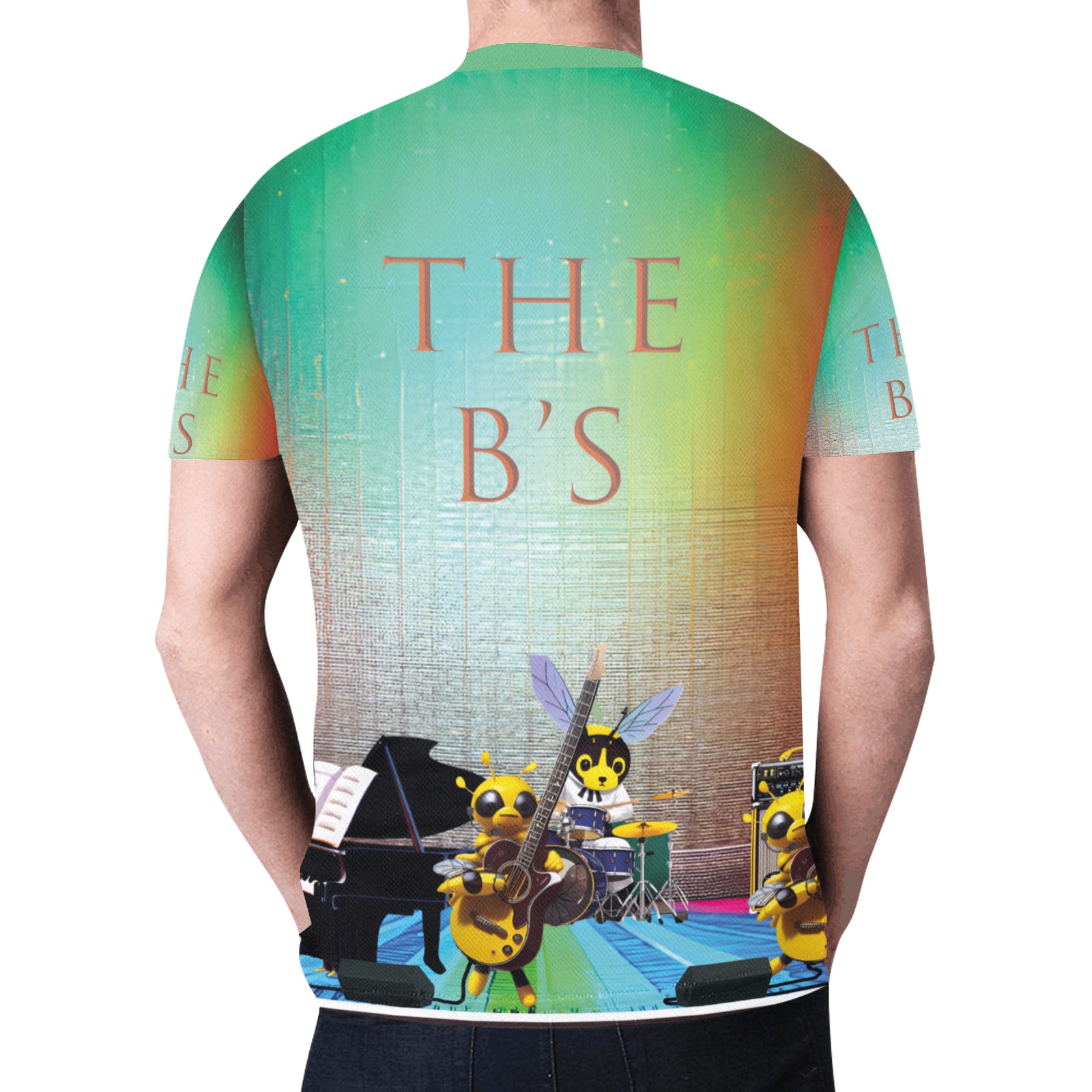 The B's New All Over Print T-shirt for Men (Model T45)