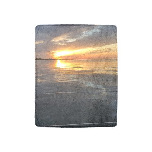 Pier Sunset Collection Ultra-Soft Micro Fleece Blanket 30''x40''