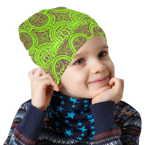 AFRICAN PRINT PATTERN 2 All Over Print Beanie for Kids