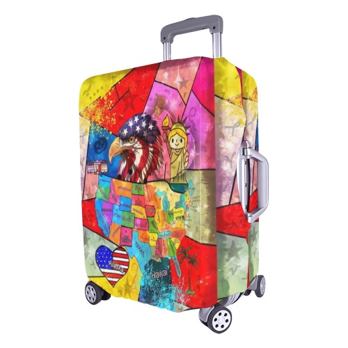 USA 2022 by Nico Bielow Luggage Cover/Large 26"-28"