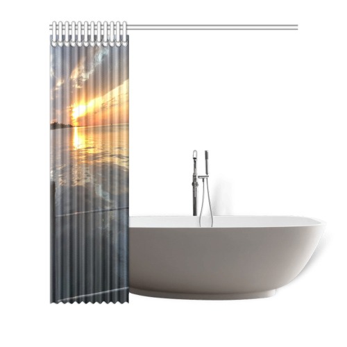 Pier Sunset Collection Shower Curtain 66"x72"
