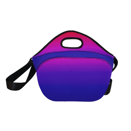 pink and blue Neoprene Lunch Bag/Large (Model 1669)