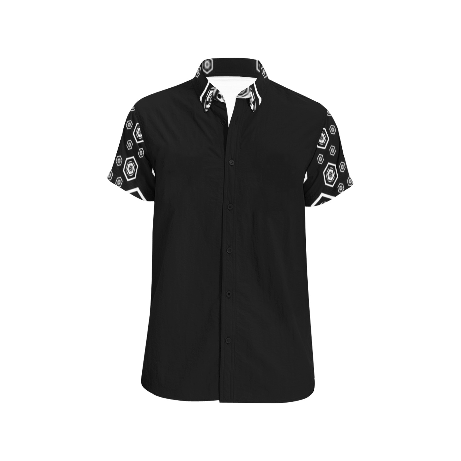 The Descent Men's All Over Print Short Sleeve Shirt (Model T53)